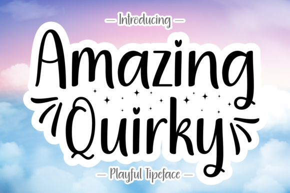 Amazing Quirky: The Handwritten Font for Playful Designs