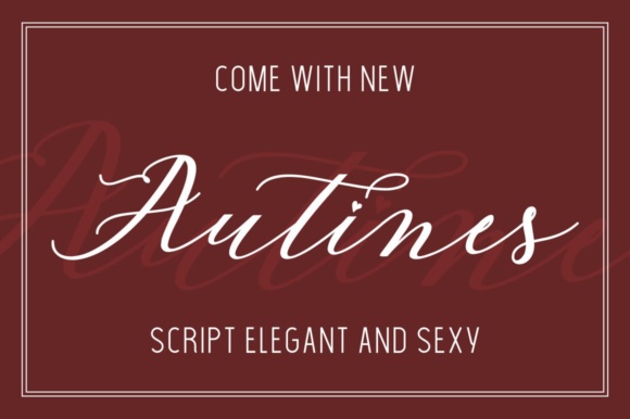 Autines Font: A Modern Script for Elegant Design Projects