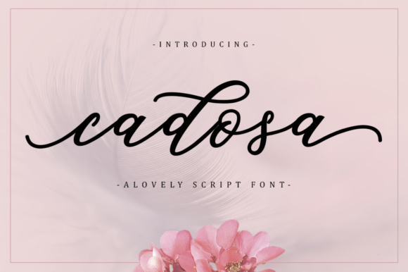 Cadosa Font: Crafting Elegant Brand Identities
