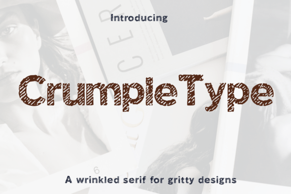 Crumple Type Font: Your Go-To for Authentic, Worn Texture
