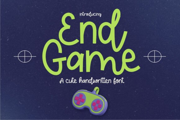 End Game Font: A Sweet Handwritten Typeface for Creative Projects