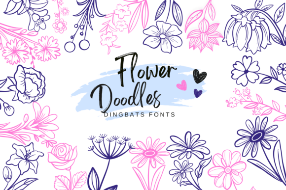 Flower Doodles Font: Adding Hand-Drawn Charm to Your Designs