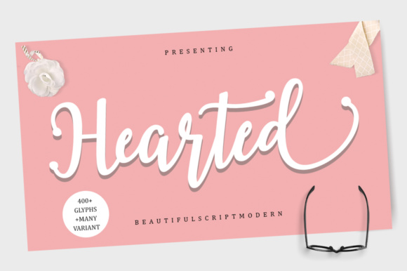 Hearted Font: A Modern Script for Stunning Visuals