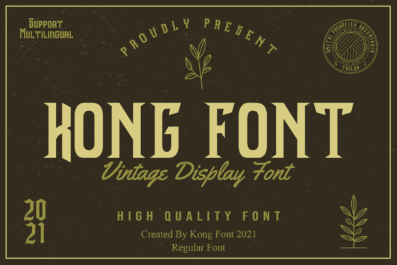 Kong Font: Bold, Vintage Type for Powerful Designs