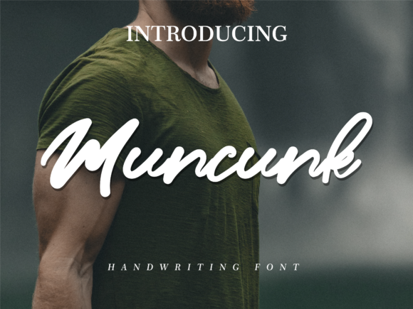 Muncunk Font: Bold Handwritten Style for Modern Brands