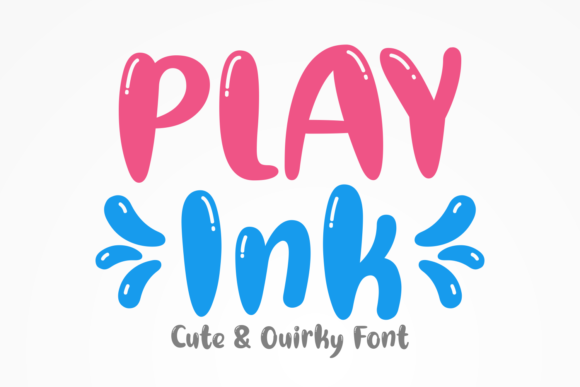 Play Ink: A Bubbly Display Font for Playful Designs