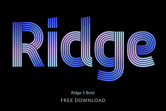 Ridge 5 Bold: A Creative Font for Modern Branding