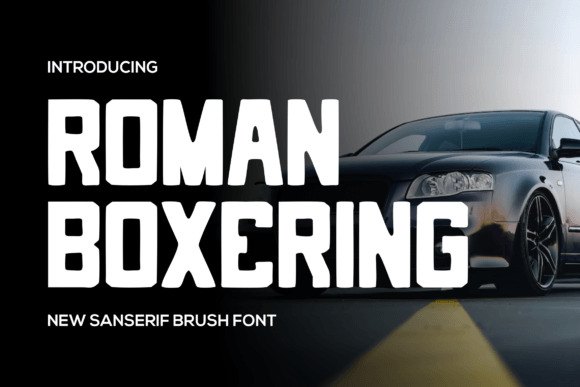 Roman Boxering Font: A Brushstroke of Creative Boldness