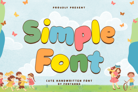 Simple Font: The Friendly Display Typeface for Kids