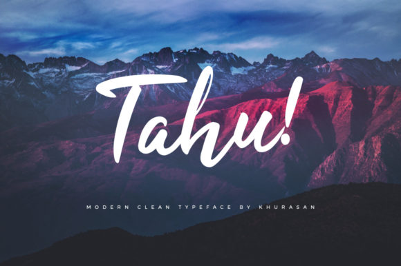 Tahu Font: Bold Handwritten Style for Modern Brands