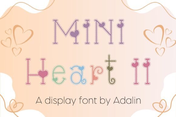 The Mini Heart II Font: A Playful Touch for Modern Design