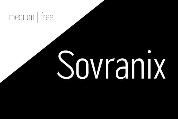 The Sovranix Medium Font: Modern Design with Real Character