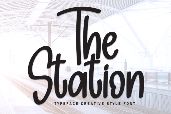 The Station Font: A Sweet Handwritten Display Typeface